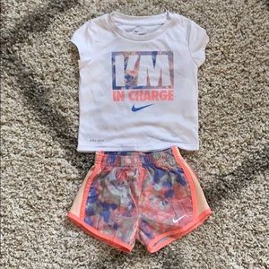 2T Girls Nike Short/T-shirt set